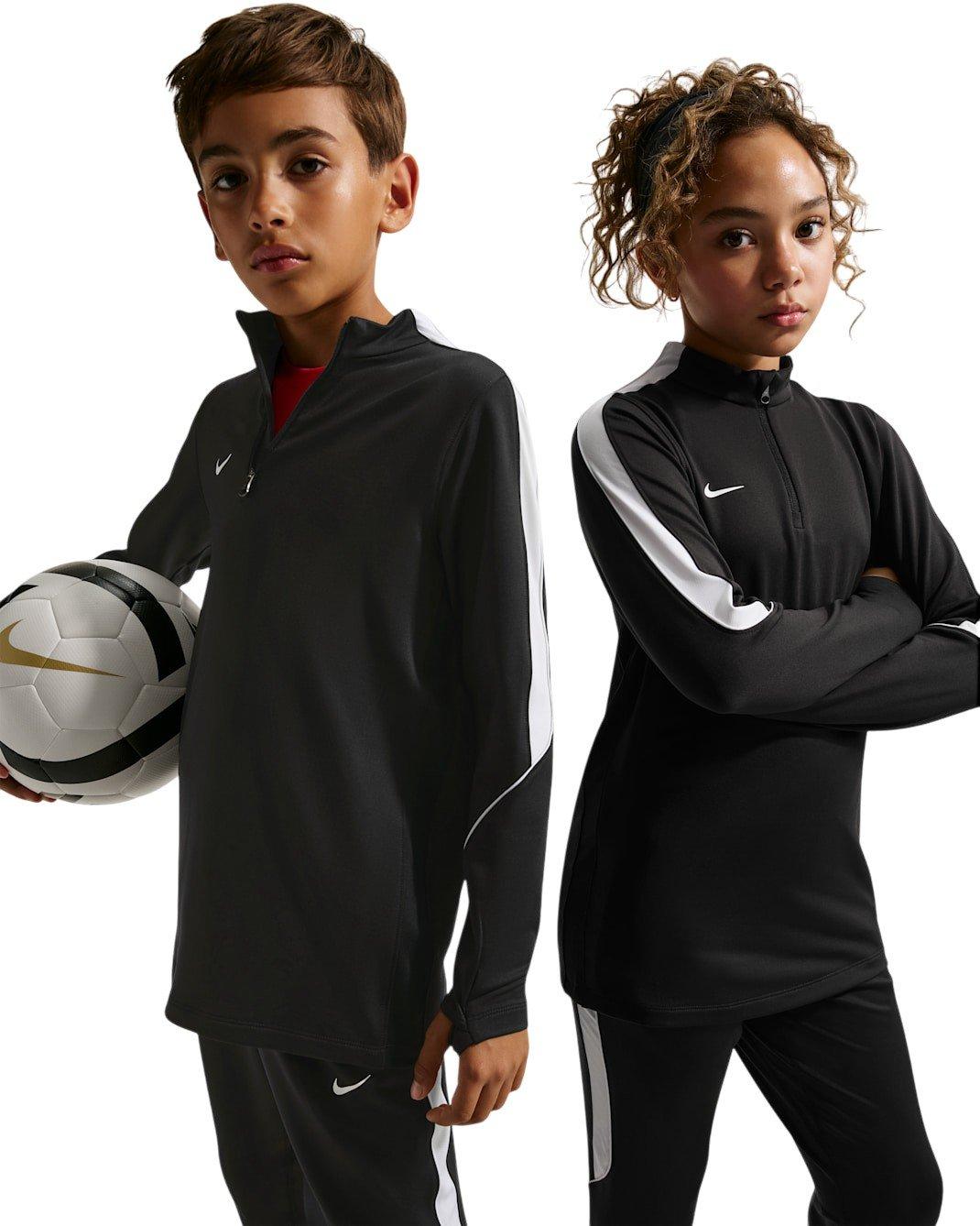 Nike Big Kids' Strike Dri-FIT Soccer Knit Drill Top - Black - BLACK